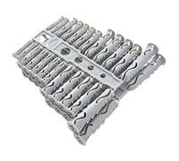 Merriway BH03039 (96 Pcs) Assorted Sizes All-in-One Hollow Wall, Grey Plasterboard Hard Wall Concrete Plugs - Pack of 2 x 48 Pieces
