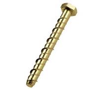 Merriway BH03043 Self Tapping Concrete/ Masonry Bolt M6 x 75 -10 Pcs