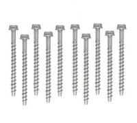 Merriway BH03044 Self Tapping Concrete/ Masonry Bolt M6 x 100 -10 Pcs