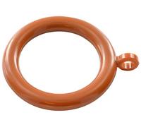 Merriway BH03248 Medium Brown 28mm-24 Pcs Pole Ring Plastic Id 28mm, 19 mm