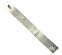 Merriway BH03338 Single Coat Hook x 4 Steel/Concealed Fixing -1 Pcs