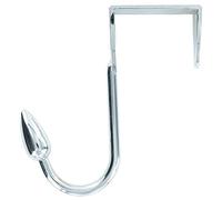 Merriway BH03348 Over Door Hanger with Single Oval Hook - Polished Chrome