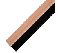 Merriway BH03390 StormSeal Door Bottom Brush Draught Excluder Strip, Self Adhesive Pine Effect Plastic, 985mm (38.1/4 inch)