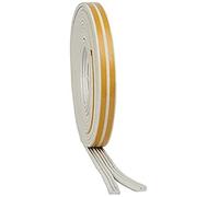 Merriway BH03404 (4 Pcs) StormSeal Door & Window E-Profile Draught Excluder, Self Adhesive EPDM Rubber Weatherstrip, 10 Metres (32.1/2 foot) - White (Pack of 4 by 2.5 Metre)