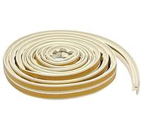 Merriway BH03410 (2 Pcs) StormSeal Door & Window V-Profile Draught Excluder, Self Adhesive EPDM Rubber Weatherstrip, 5 Metres (16.1/4 foot) - White (Pack of 2 x 2.5 Metre)