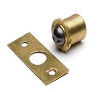 Merriway BH03477 (2 Pcs) 13mm (1/2 inch) Single Solid Brass Ball Cupboard cabinet Door Bullet Catch - Pack of 2 Pieces