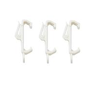 Merriway BH03634 (10 Pcs) Curtain Track Rail Glider Hook To Fit Harrison Drape Elegance White Curtain Track - Pack of 10 Pieces