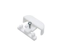 Merriway BH03635 (100 Pcs) Curtain Track Rail Stop Ends to fit White Harrison Drape Crest Track - Pack of 100 Pieces