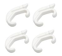 Merriway BH03643 (15 Pcs) Curtain Track Rail Gliders Hooks To Fit White Swish Valance Track - Pack of 15 Pieces