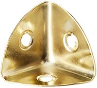 Merriway BH03647 (4 Pcs) EB 28mm (1.1/8 inch) Brass Plated Corner Case - Pack of 4 Pieces