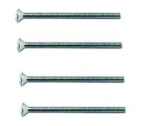 Merriway BH03664 (20 Pcs) M3.5 x 50mm (2 inch) Bright Zinc Plated Electrical Socket Switch Screw - Pack of 20 Pieces