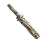 Merriway BH03963 YZP Loose 8.8 Steel Bolt Projecting Shield Anchor Steel, M6 x 105 mm