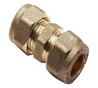 Merriway BH04177 10 mm Brass Compression Fitting Straight Connector