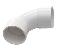 Merriway BH04194 Solvent Weld with 90 Degree Swept Bend, 32 mm - White