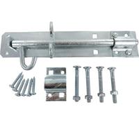 Merriway BH04255 2 A Brenton Type Heavy Duty Galvanised Rust Proof Padbolt Including Fittings, 200 mm, 8 inch, Silver