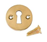 Merriway BH04340 Diameter Polished Brass Victorian Open Escutcheon, 35 mm, 1.3/8 inch,Silver
