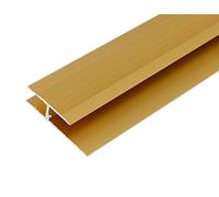 Merriway BH04355 915 mm Double Edge Flooring Jointing Strip - Gold Tone