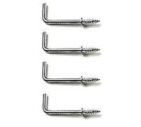 Merriway BH04450 (24 Pcs) Chrome Plated Square Shouldered Dresser Hooks, 19 mm (3/4 inch) - Pack of 24 Pieces