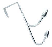 Merriway BH04694 Over The Door Hanger with Double Oval Hook - Polished Chrome Bright