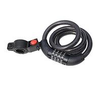 Merriway BH04737 Spiral 4 Digit Combination Lock & Bracket - Resettable - 15 x 1000mm