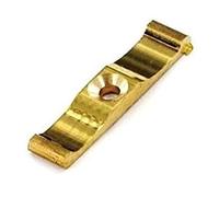 Merriway BH04840 Turn Button Granny Catch Solid Brass 38mm, White