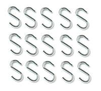 Merriway BH04903 (50 Pcs) Kitchen S-Hook Steel BZP 25mm 2.4mm Gauge - Pack of 50 Pieces
