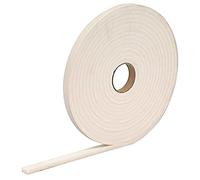 Merriway BH04940 (2 Pcs) StormSeal Door & Window Draught Excluder Weatherstrip, Self Adhesive High Density Rubber Foam, 10 Metres (32.1/2 foot) - White (Pack of 2 x 5 Metres)