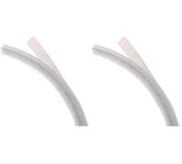 Merriway BH04942 StormSeal Door & Window Brush Pile Waterproof Dust & Draught Excluder Strip, Self Adhesive 5mm Thickness x 5 Metres (13/64 inch x 16.25ft) - White (Pack of 2)