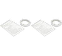 Merriway BH04947 StormSeal Window Insulation Secondary Double Glazing Shrink Film Kit, Supplied with Double-Sided Tape, Covers 6 x 1.5 Metres 9.0 Sqm (19'6 inch x 4'11 inch / 95sq ft) (Pack of 2)