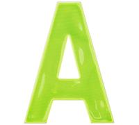 Merriway BH04957 Yellow High Visibility Reflective Plastic Stick-On Wheelie Bin Post Box Crate Dust Bin Letter 75 mm (3 Inch) Letter A