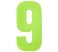 Merriway BH04970 Yellow High Visibility Reflective Plastic Stick-On Wheelie Bin Post Box Crate Dust Bin Number 150 mm (6 Inch) Number 9