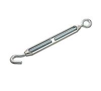 Merriway BH05000 Turnbuckle Strainer Hook to Eye Wire Rope Tensioner, M8 (5/16 inch) - A2 316 Marine Grade Stainless Steel