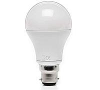 Merriway BH05027 (5 Pcs) 5 W Bayonet Cap A60 LED Bulb, Equivalent to 40 W, Glass, B22d Opal Warm White - Pack of 5 Pieces