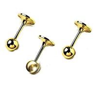 Merriway BH05075 Towel Rail Support Kit EB 2 x End Sockets and 1 x Centre Support 19mm