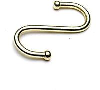 Merriway BH05330 (2 Pcs) Kitchen S-Hook Brassed 75mm - Pack of 2 Pieces
