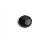 Merriway BH05409 (25 Pcs) Plastidome 2-Piece Clip-On No. 8 & 10 Screw Covers, 15mm Diameter Black - Pack of 25 Pieces