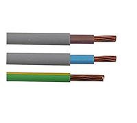 Merriway BH05571 Double Insulated Meter Tails Pack Kit for Consumer Units or Switch fuses, 25 mm x 3 m Each Blue and Brown 6181Y Tails, 16 mm x 3 m Green/Yellow Earth Cable