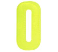 Merriway BH05614 (2 Pcs) Yellow High Visibility Reflective Plastic Stick-On Wheelie Bin Post Box Crate Dust Bin Number 150 mm (6 Inch) Number 0 - Pack of 2 Pieces