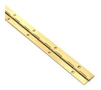 Merriway BH05812 EB Piano Hinge, 600 x 25 mm Open (24 x 1 inches) - Brass Plated