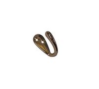 Merriway BH05833 (5 Pcs) Single Robe Hook, Brass Plated - Pack of 5 Pieces