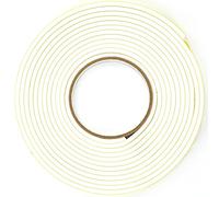 Merriway BH05843 (2 Pcs) StormSeal Door & Window Draught Excluder Weatherstrip, Self Adhesive High Density Foam, 10 Metres (32.1/2 foot) - White (Pack of 2 x 5 Metres)