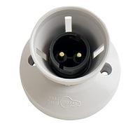 Merriway BH05889 Straight Batten Lamp Holder , White