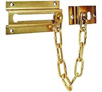 Merriway BH05898 EB Door Security Chain - Brass Plated Steel