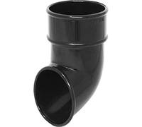 Merriway BH05939 Round Pipe Shoe, 68mm - Black