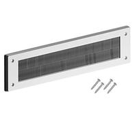 Merriway BH05980 StormSeal Letter Mail Box Brush Cover Draught Excluder for Internal Use, 343 x 80mm (13.1/2 inch x 3.1/8 inch) - White