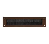 Merriway BH05981 StormSeal Letter Mail Box Brush Cover Draught Excluder for Internal Use, 343 x 80mm (13.1/2 inch x 3.1/8 inch) - Brown