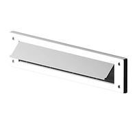 Merriway BH05982 StormSeal Letter Mail Box Brush Cover Draught Excluder with Flap for Internal or External Use, 343 x 80mm (13.1/2 inch x 3.1/8 inch) - White