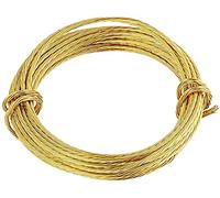 Merriway BH05984 (2 Pcs) Brass Number 1 Picture Wire, 3.5 Metres (11.5 feet), 6 kg (13 lb) Breakweight - Pack of 2 Pieces