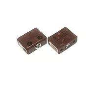 Merriway BH06490 (8 Pcs) Knockdown Fitting Brown - Pack of 8 Pieces