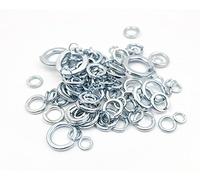 Merriway BH06527 (230 Pcs) Bright Zinc Plated Steel Workshop Assortment of Spring Washers - Pack of 230 Pieces